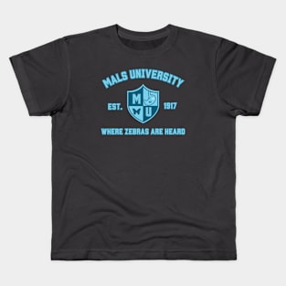 MALS University (Where Zebras Are Heard & Butterfly) Kids T-Shirt